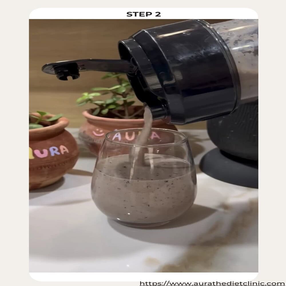 Aura milkshake of oats - step 2